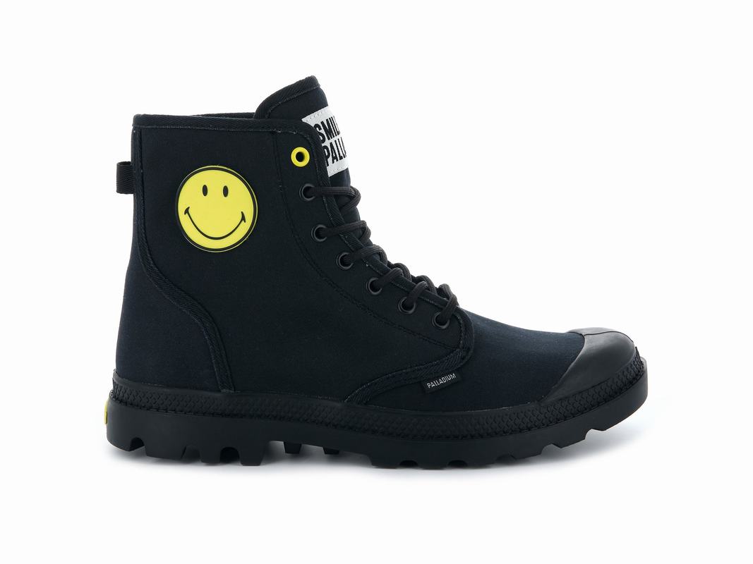 Botas Palladium Pampa Smiley Fest Bag Hombre - Gris Oscuro ||VUPO-50926||